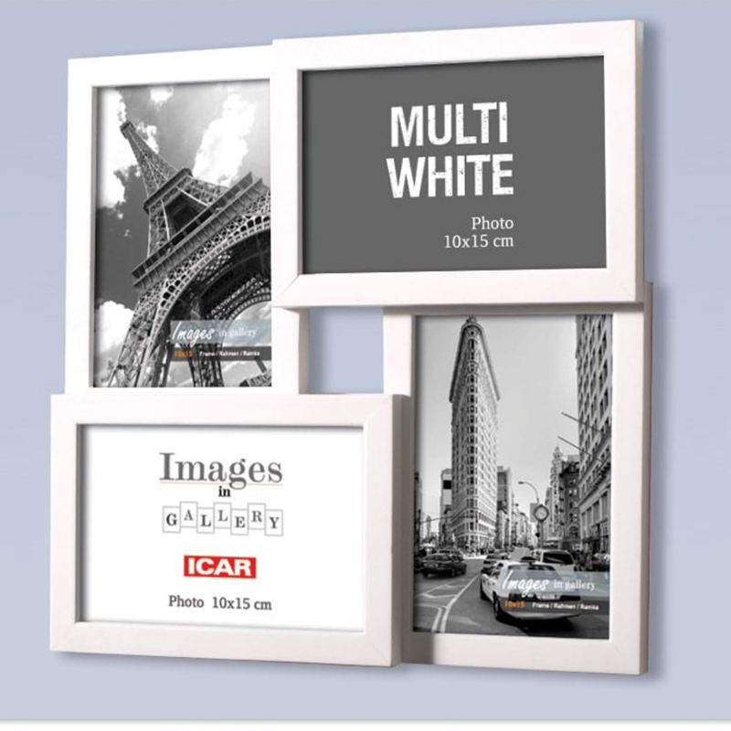 Holzrahmen Galerie MULTI WHITE 41 1 weiß